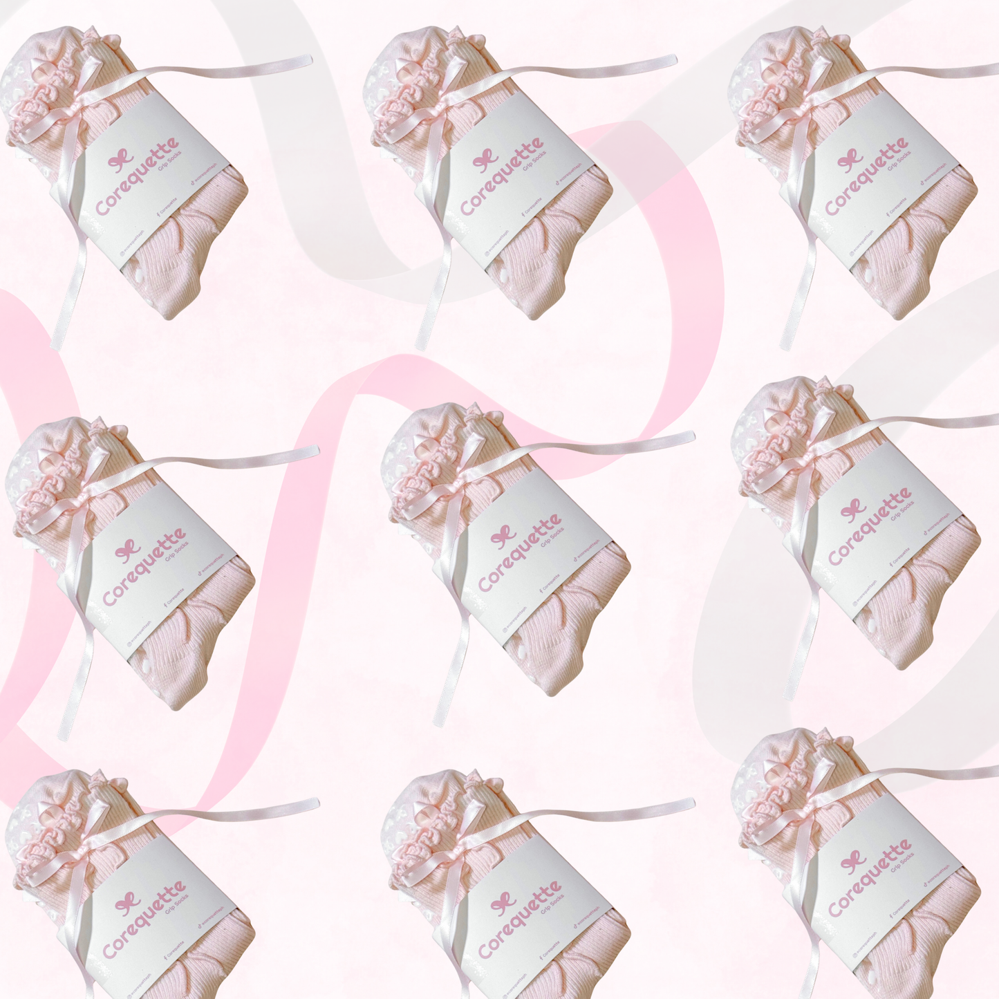 Corequette Twirl Grip Socks Collection