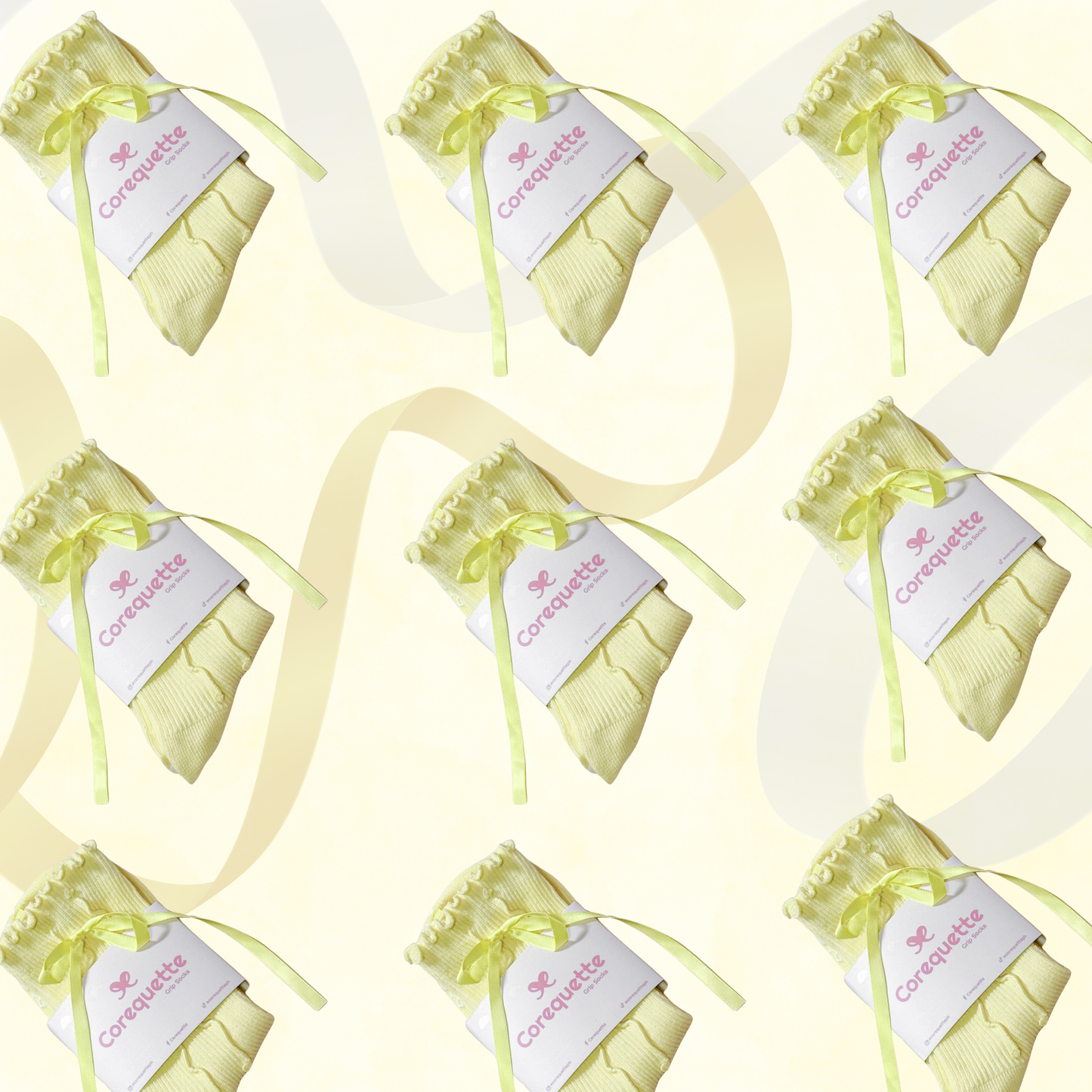 Corequette Twirl Grip Socks Collection